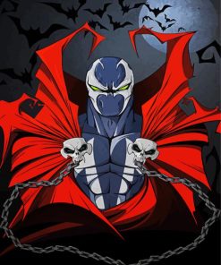Spawn Villan Character paint by numbers