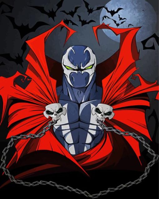 Spawn Villan Character paint by numbers