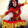 Spider Woman Superhero paint by numbers