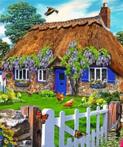 Spring Cottage paint by numbers
