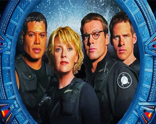 Stargate Movie Poster paint by numbers