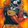 Football Player Steelers paint by numbers