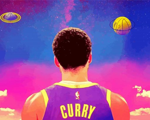 Stephen Curry Basketball Player paint by numbers