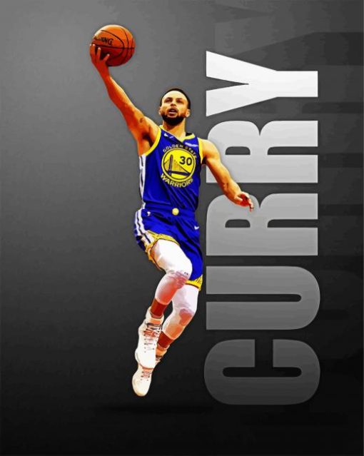 Stephen Curry Basketball paint by numbers
