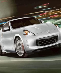 Grey SuperCar Nissan paint by numbers