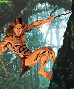 Taezan The Hero Of The Jungle paint by numbers