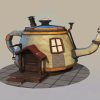 Teapot House paint by numbers