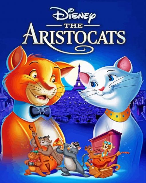 The Aristocats Animation Disney paint by numbers