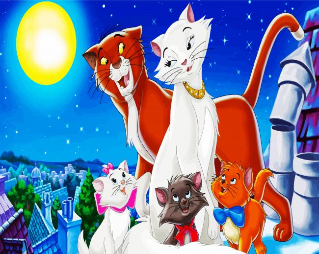 The Aristocats Disney paint by numbers