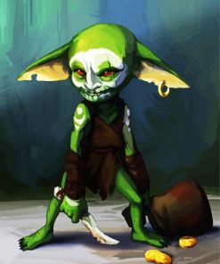 The Goblin Little Monster paint by numbers
