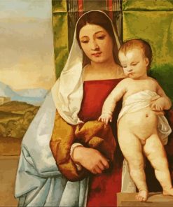 The Gypsy Madonna By Tiziano paint by numbers