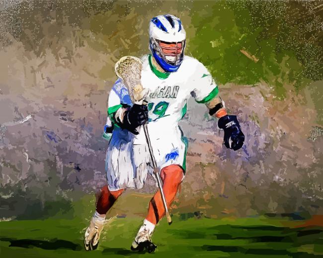 The Lacrosse Player Art paint by numbers