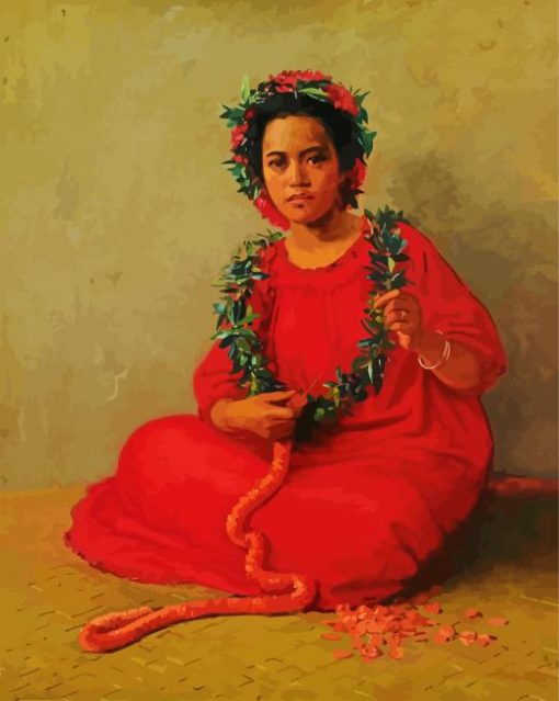 The Lei Maker Women paint by numbers