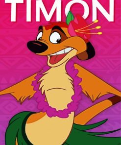 The Lion King Timon paint by numbers