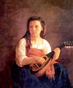 The Mandolin Player paint by number