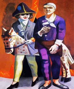 The Artist And His Wife By Beckmann paint by numbers