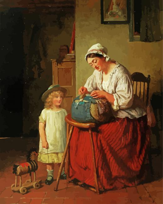 The Lacemaker By George Smith paint by numbers