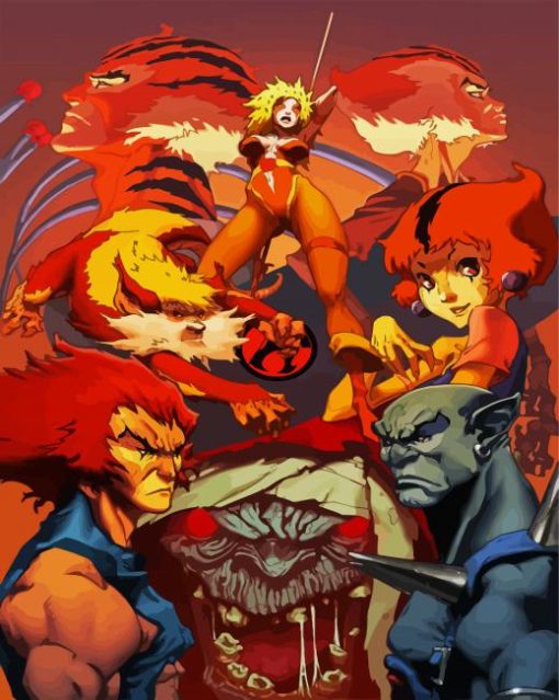Thundercats Animation Character paint by numbers