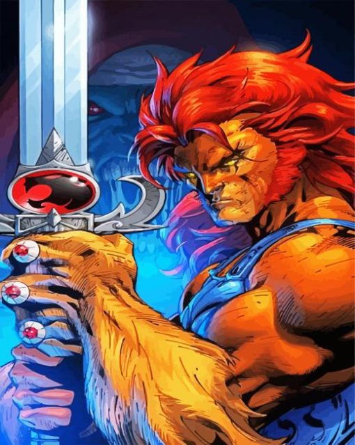 Thundercats Lion Animation paint by numbers
