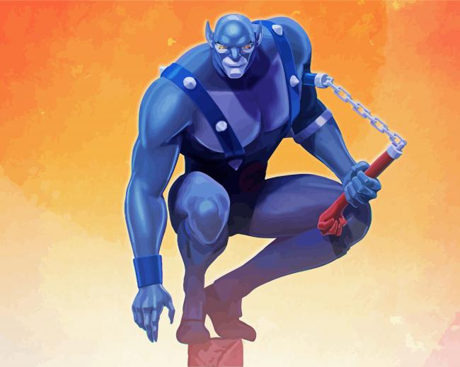 Thundercats Panthro paint by numbers