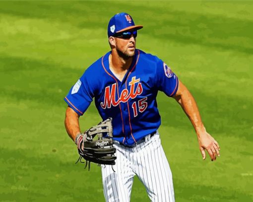 Thimothy Richard Tebow Baseball Player paint by numbers