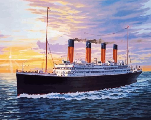 Titanic Ship paint by numbers