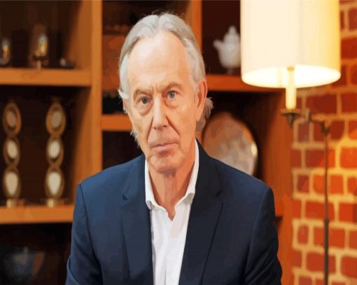 Tony Blair Former Prime Minister Of The UK paint by number