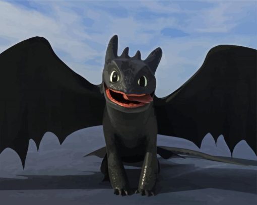 Toothless paint by number
