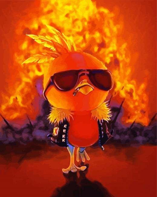 Cool Torchic Animation paint by numbers