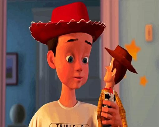 Toys Story Andy Character paint by numbers