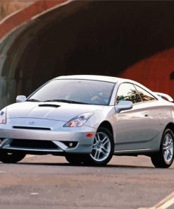 Grey Toyota Celica Car paint by numbers