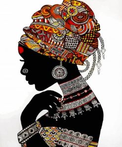 Tribal African Women paint by numbers