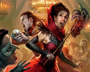 Vampire Party paint by numbers