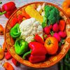 Vegetables Food paint by numbers