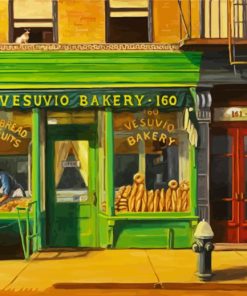 Vintage Bakery Shop paint by number