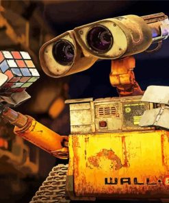 Aesthetic Walle The Robot paint by numbers