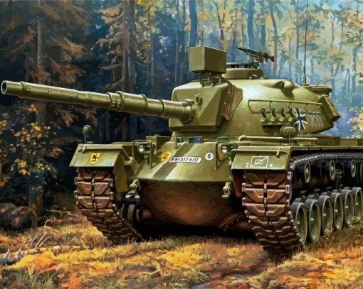 War Tank paint by number
