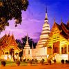 Wat Phra Singh Woramahawihan Thailand paint by numbers
