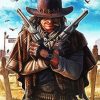 Western Cowboy Gunslinger paint by numbers