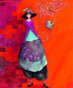 Whimsical Lady paint by numbers