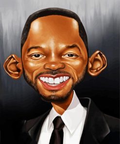 Will Smith Caricature paint by numbers
