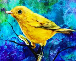 Yellow Canary Art paint by number