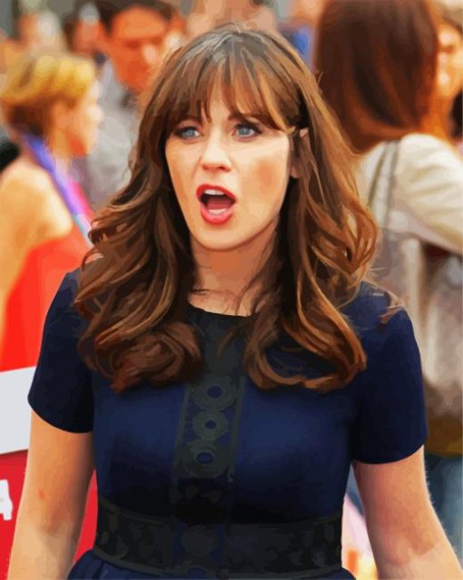 The American Actress Zooey paint by numbers