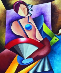 Abstract Woman Cubism paint by numbers