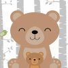 Adorable Brown Bear paint by numbers