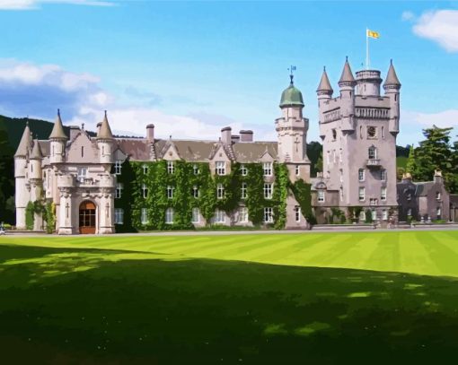Aesthetic Balmoral Castle paint by numbers