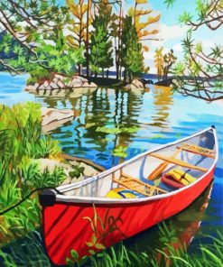 Aesthetic Canoeing Art paint by numbers