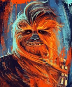 Aesthetic Chewbacca Pop Art paint by numbers