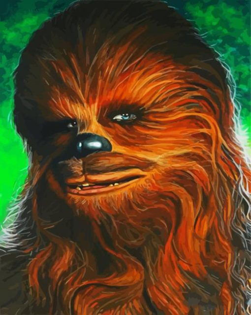 Aesthetic Chewbacca Star Wars paint by numbers