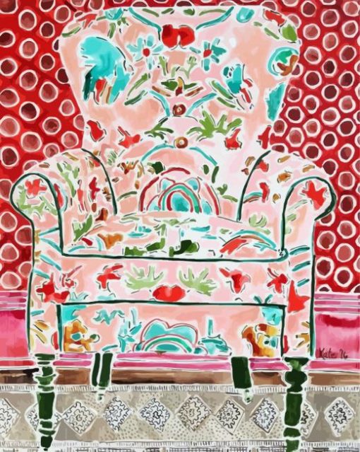 Aesthetic Floral Coach paint by numbers